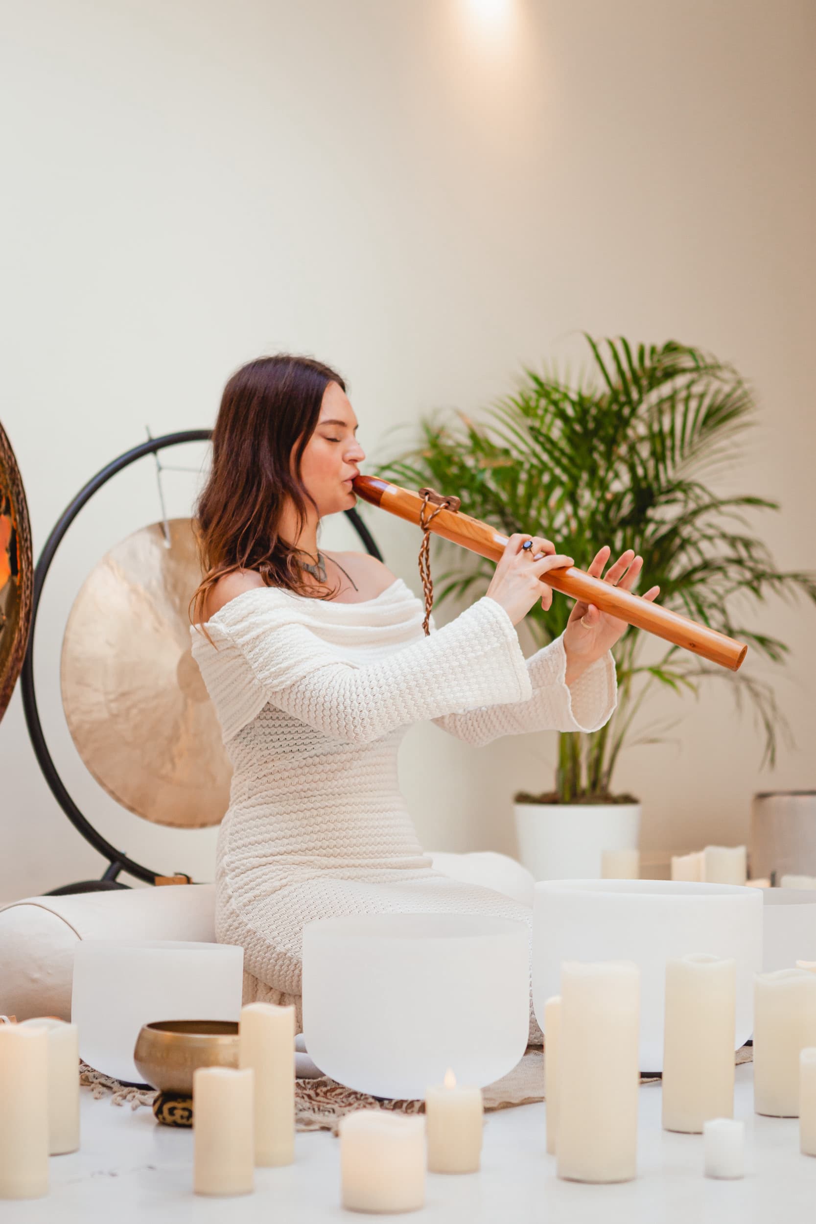 Bracken Roots with crystal singing bowls and gongs